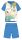 Snoopy korte mouw zomer katoenen pyjama - kinder jersey pyjama - lichtblauw - 122