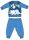 Snoopy lange smalle baby pyjama - katoenen jersey pyjama - lichtblauw - 92