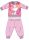 Snoopy lange smalle baby pyjama - katoenen jersey pyjama - lichtroze - 92