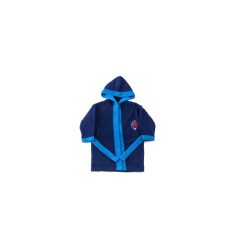   Kinderbadjas - Microfiber met capuchon - Spiderman - 134-140 - donkerblauw