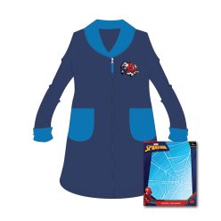 Kinderbadjas - koraal - Spiderman - 122 - donkerblauw