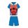 Zomer korte mouw kinderkatoenen pyjama - Spiderman - rood - 98