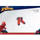 Spiderman antislip pluche sokken voor kinderen - rood - 31-34
