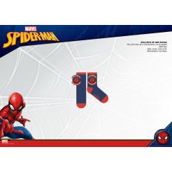   Spiderman antislip pluche sokken voor kinderen - donkerblauw-rood - 23-26