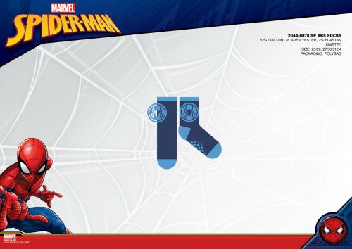 Spiderman antislip pluche sokken voor kinderen - donkerblauw-lichtblauw-blauw - 27-30