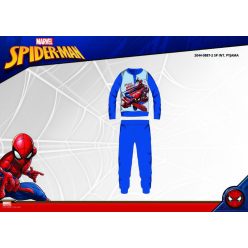   Winterse katoenen interlock kinderpyjama - Spiderman - middelblauw - 110