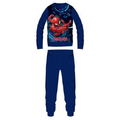   Spiderman fleece pyjama - dikke winterse kinderpyjama - donkerblauw - 98
