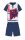 Spiderman zomer korte mouw kinderpak - katoenen jersey pyjama - donkerblauw-wit - 122