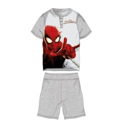   Spider-Man zomer korte mouw kinderpyjama - katoenen jersey pyjama - grijs - 104