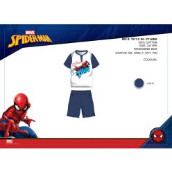   Spiderman zomer korte mouw kinderpak - katoenen pyjama - donkerblauw
