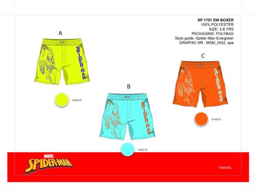 Spiderman jongens zwembroek - oranje - 110