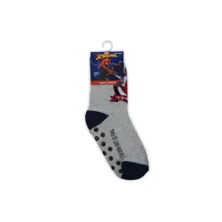   Antislip kinder enkelsokken - Spider-Man - pluche - grijs - 31-34