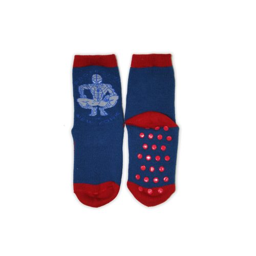 Antislip kinder enkelsokken - Spider-Man - pluche - Spider-Man - donkerblauw - 27-30