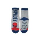 Antislip kinder enkelsokken - Spider-Man - pluche - Spider-Man - grijs - met Spidey tekst - 23-26