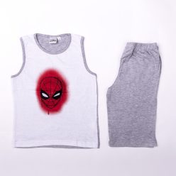   Spiderman jongens katoenen zomer set - trui-korte broek set - grijs - 110