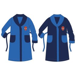 Spiderman kinderbadjas coral - donkerblauw - 98