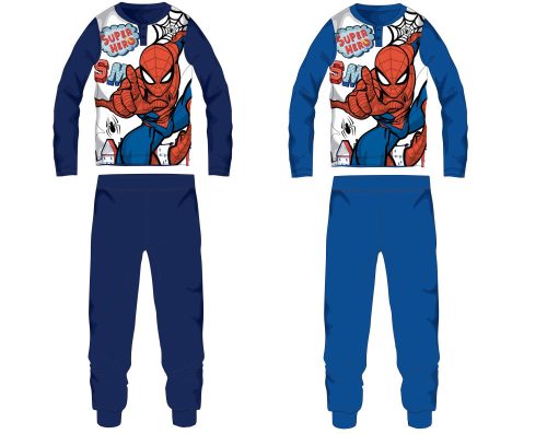 Spiderman katoenen jersey kinderpyjama - donkerblauw - 122