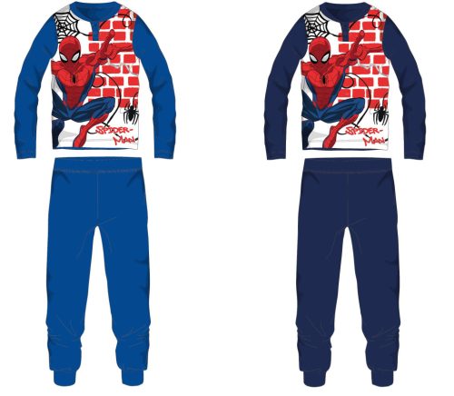 Spiderman jersey katoenen pyjama - middenblauw - 134