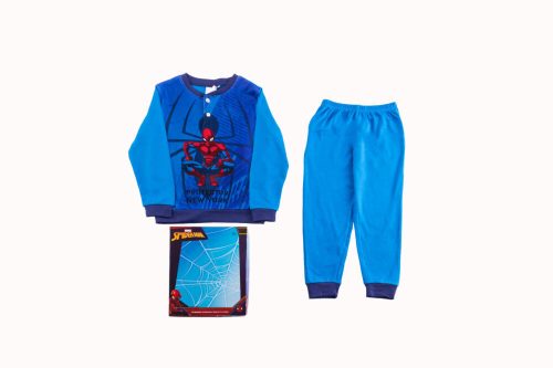 Dikke katoenen kinderpyjama - Spider-Man - middelblauw - 122