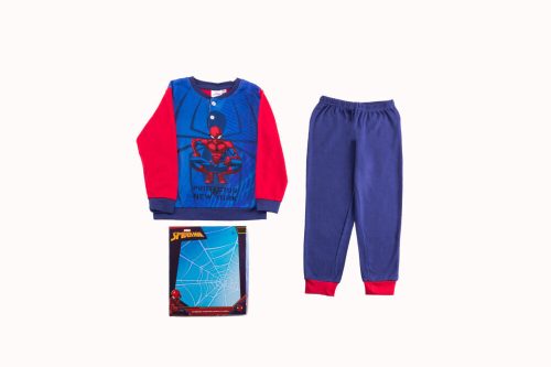 Dikke katoenen kinderpyjama - Spider-Man - donkerblauw-rood - 122