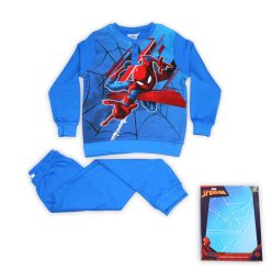   Winterse katoenen kinderpyjama - Spider-Man - middenblauw - 134