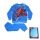 Winterse katoenen kinderpyjama - Spider-Man - middenblauw - 140