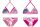 Stitch meisjes tweedelig badpak - bikini met driehoekig bovenstuk - roze - 110