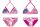 Stitch meisjes tweedelig badpak - bikini met driehoekig bovenstuk - roze - 104