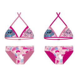   Stitch meisjes tweedelig badpak - bikini met driehoekig bovenstuk - roze - 110