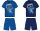 Disney Stitch katoenen zomeroutfit - T-shirt en korte broek set - middelblauw - 104