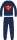 Superman heren dunne katoenen pyjama - jersey pyjama - donkerblauw - L