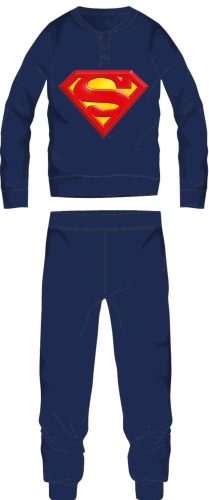 Superman heren dunne katoenen pyjama - jersey pyjama - donkerblauw - M