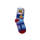 Antislip kinder sokken - Toy Story - pluche - blauw gestreept - 31-34