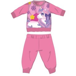   Eenhoorn winter dikke baby pyjama - katoenen flanellen pyjama - roze - 98