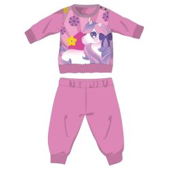   Eenhoorn winter dikke baby pyjama - katoenen flanellen pyjama - donkerroze - 92