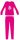 Eenhoorn katoenen flanellen pyjama - winterse dikke kinderpyjama - roze - 104