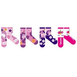 Eenhoorn kinderkatoenen normale sokken - 4 paar/pakket
