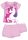 Eenhoorn katoenen zomeroutfit - T-shirt-korte broek set - lichtroze - 98