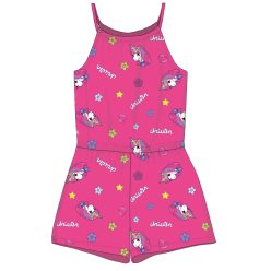 Eenhoorn zomerse katoenen overall - roze - 104