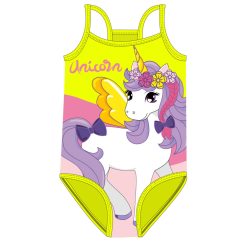   Eenhoorn baby badpak voor meisjes - een stuk badpak - geel - 80
