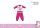 Eenhoorn baby pyjama - jersey katoenen pyjama - roze - 92
