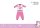 Eenhoorn baby pyjama - jersey katoenen pyjama - roze - 98