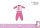 Eenhoorn baby pyjama - jersey katoenen pyjama - donkerroze - 92