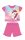 Eenhoorn zomerse korte mouwen baby pyjama - katoenen jersey pyjama - donkerroze - 86