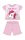 Eenhoorn zomerse korte mouwen baby pyjama - katoenen jersey pyjama - lichtroze - 92