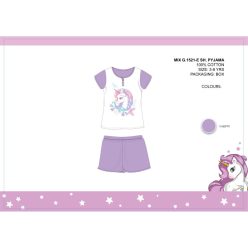   Eenhoorn zomer mouwloze kinderkatoenen pyjama - katoenen pyjama - lichtroze