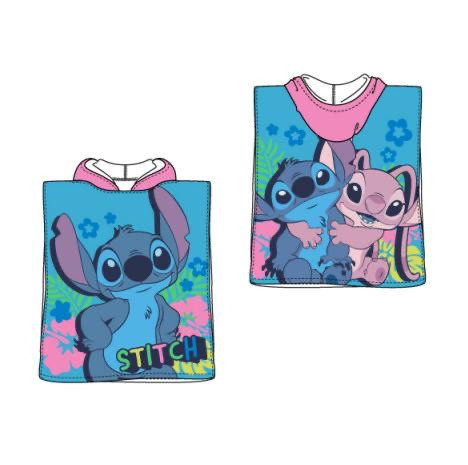 Disney Stitch 100% katoenen poncho - 55x110 cm