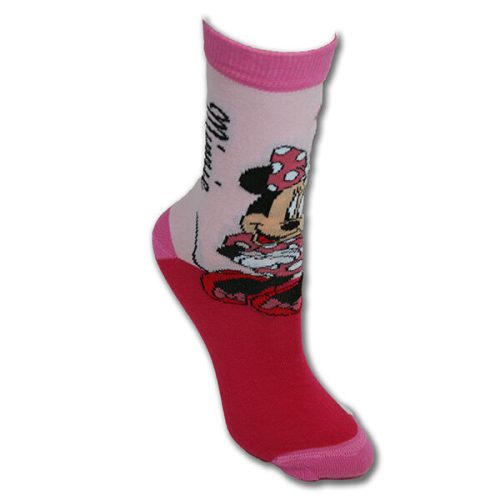 Kinderen katoenen enkel sokken - Minnie Mouse - 31-34 - roze